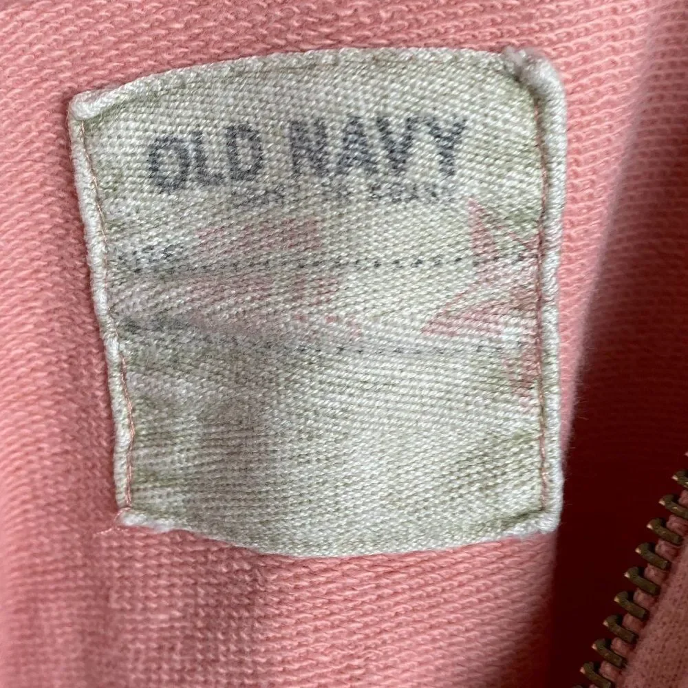 Old Navy 94 100% Cotton Short Sleeve 1/2 Zip up Hoodie Kids Size XL